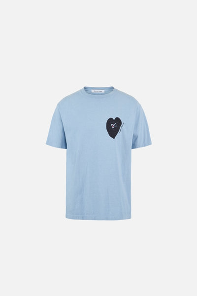 California Cotton Tee - Run in Love Light Blue