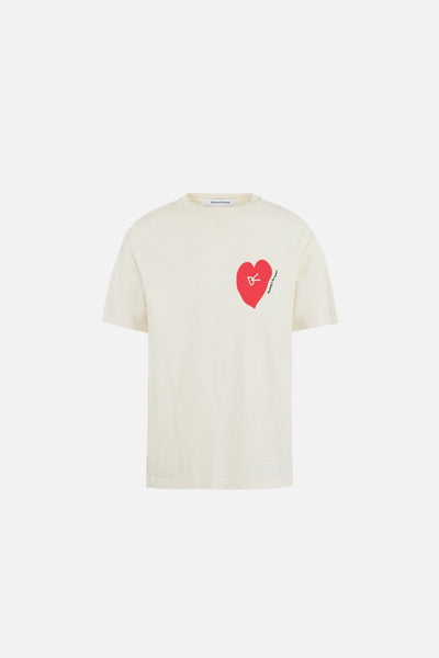 California Cotton Tee - Run in Love Vintage White