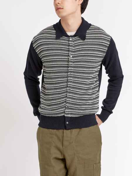 Roxwell Knitted Jacket Riverton Navy