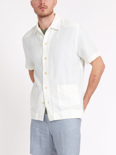 zylars Short Sleeve Shirt Medley White
