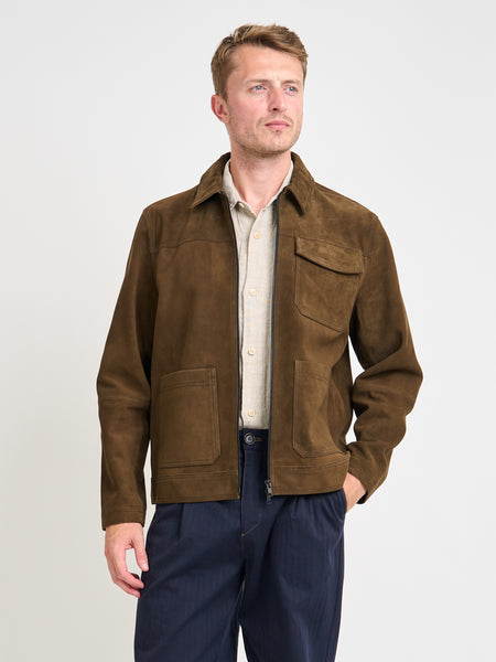 Suede Hardwick Jacket Suede Taupe