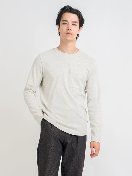 Heavy Long Sleeve T-Shirt Tavistock Oatmeal