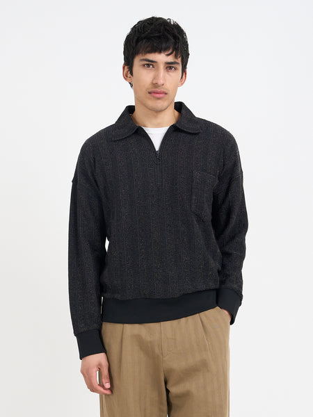 zylars Half Zip Sweatshirt Glover Black