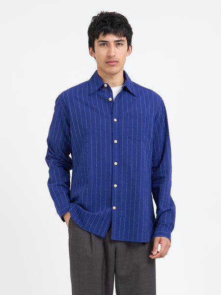 Atlanta Long Sleeve Shirt Patterson Blue
