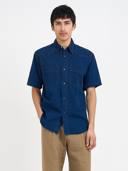 Quito Short Sleeve Shirt Wylie Indigo Rinse