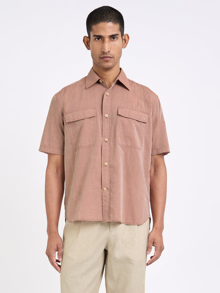 Penryn Short Sleeve Shirt (Loose Fit) Arden Pink