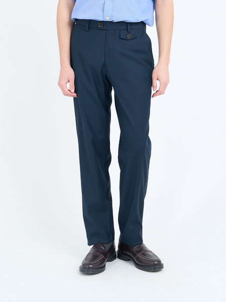 Fishtail Trousers Eastman Navy