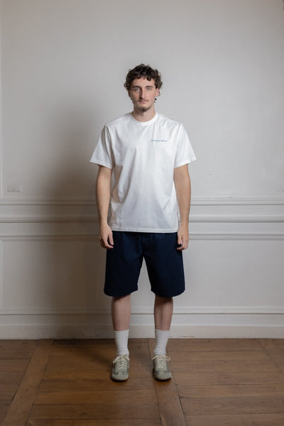 logo t-shirt white/dutch blue